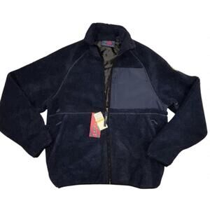 NEW PERRY ELLIS men's pullover jacket in navy